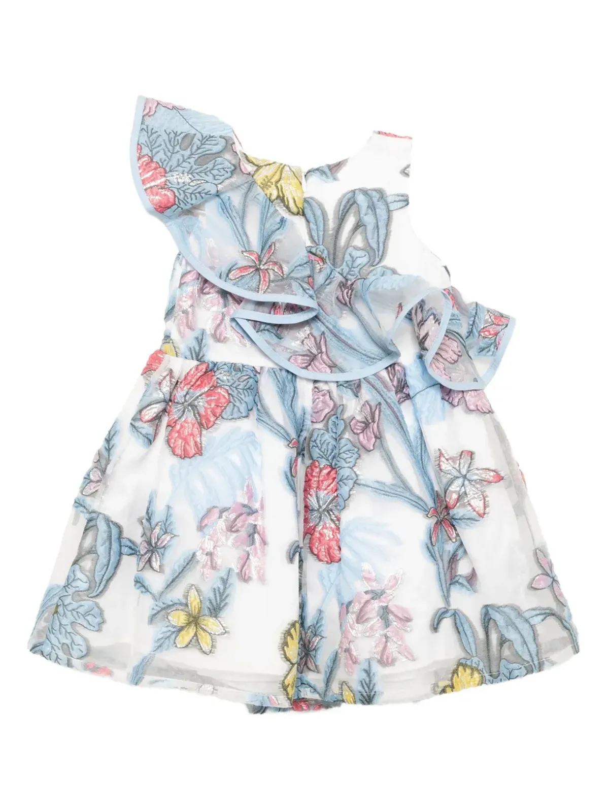 Hucklebones London ディアガノ ラッフルボディスドレス - Blue - 画像2