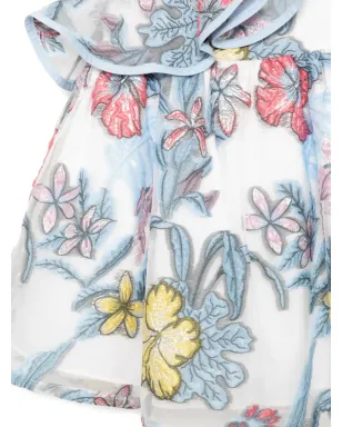 Hucklebones London ディアガノ ラッフルボディスドレス - Blue - サムネイル3