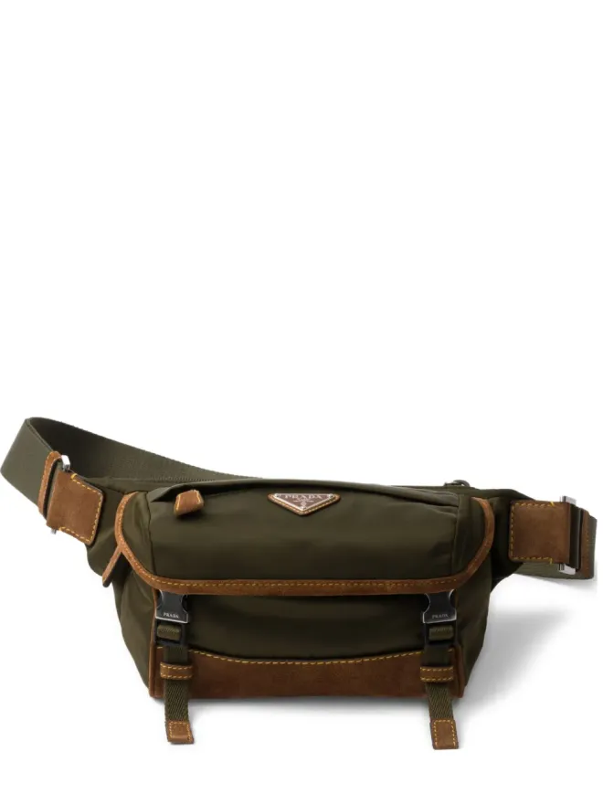 Prada Prada キャンバス ユーティリティ ショルダーバッグ グリーンの商品画像