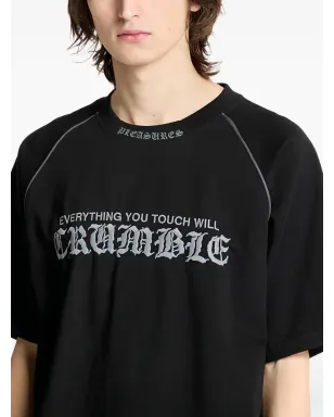 Pleasures クランブル ヘビーウェイト Tシャツ - ブラック - サムネイル4