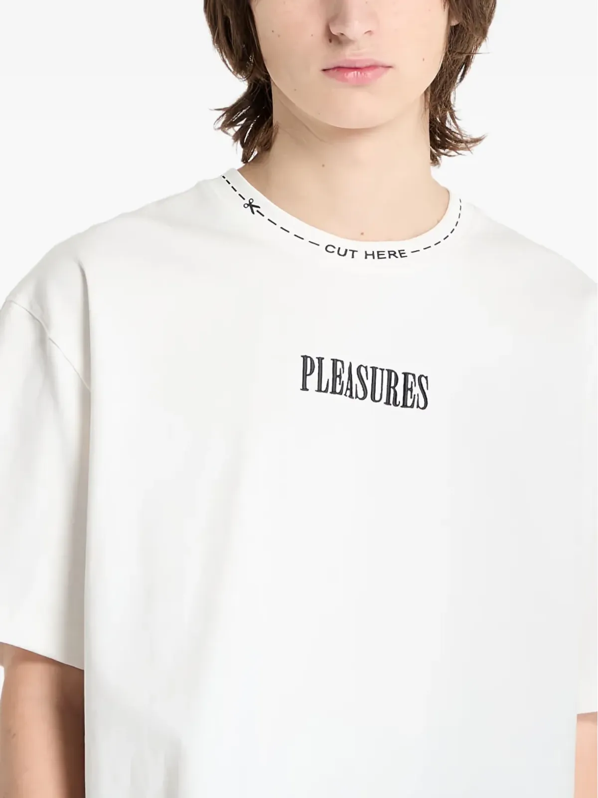 Pleasures カットヒア Tシャツ - 画像4