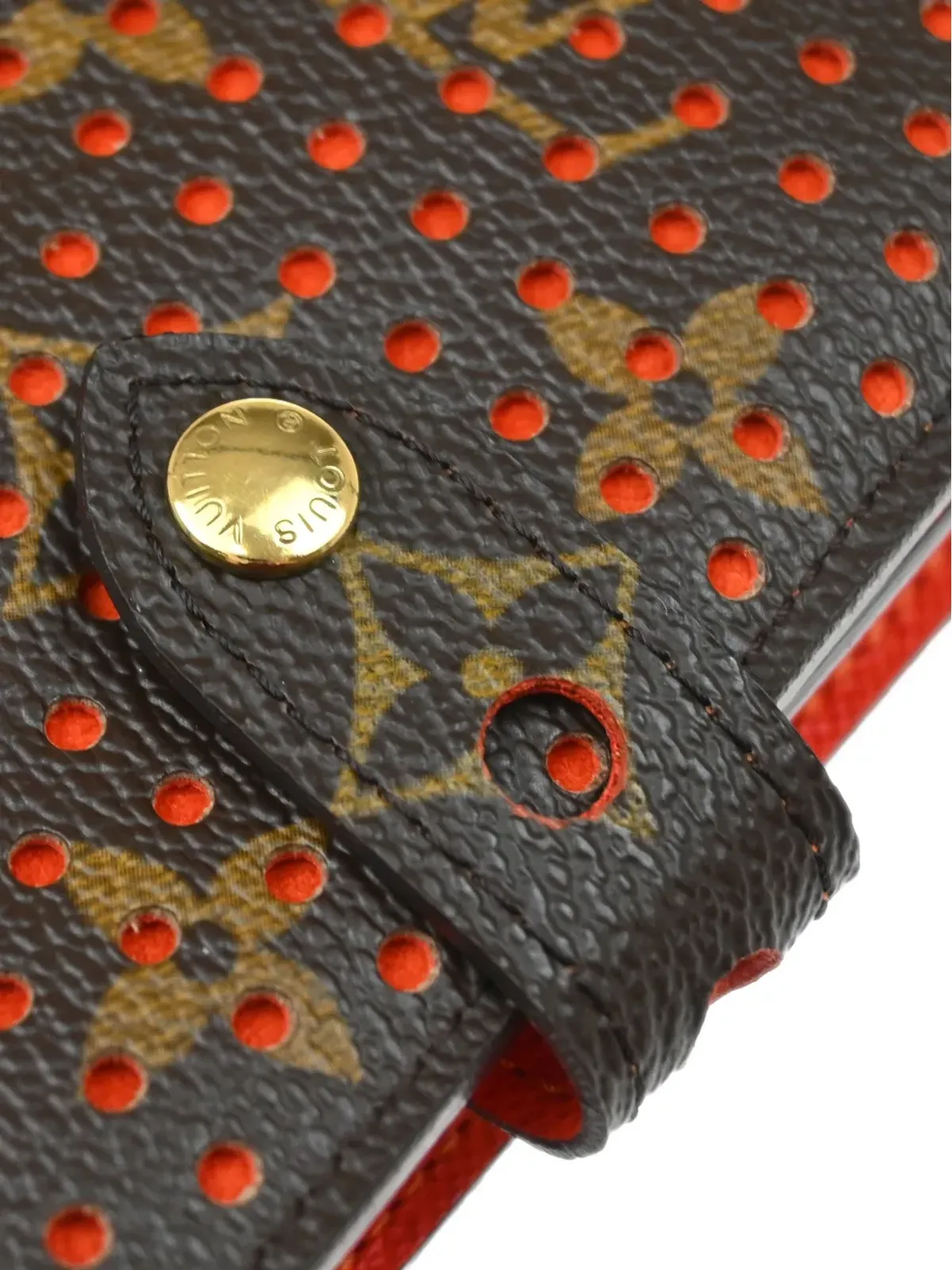 Louis Vuitton ビンテージ 2006 モノグラム・ペルフォ コンパクトジップウォレット - ブラウン - 画像5