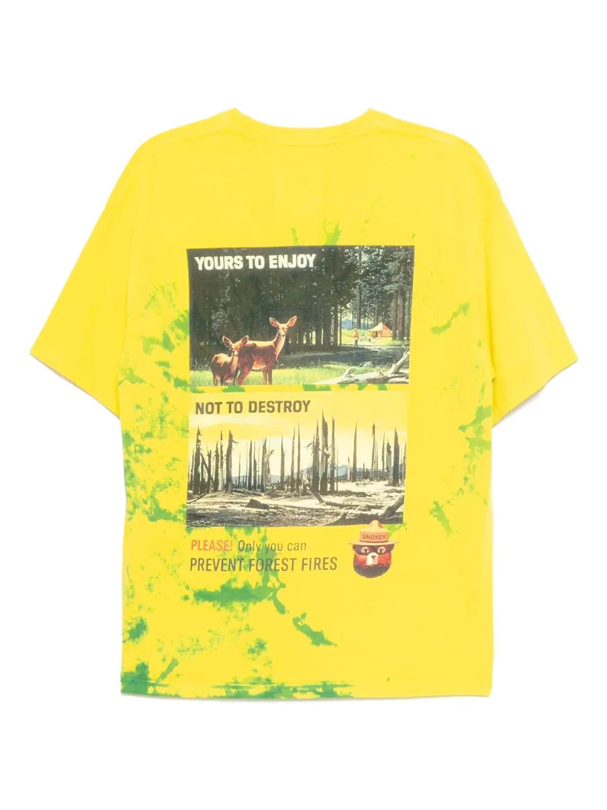 Stain Shade グラフィックプリント Tシャツ - イエロー - 画像2