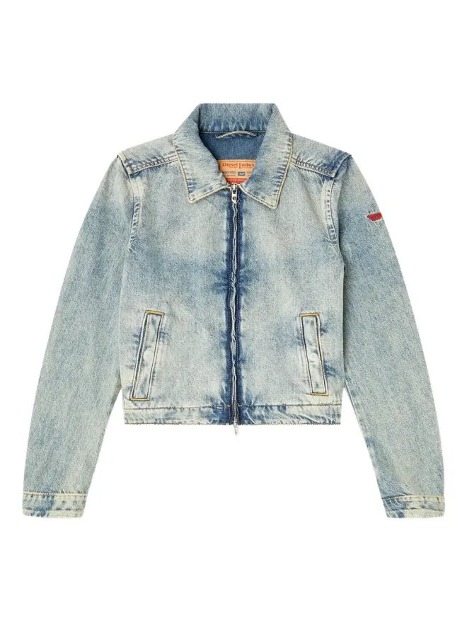 Diesel Diesel ジップファスナー付きショルダーディテール デニムジャケットの商品画像