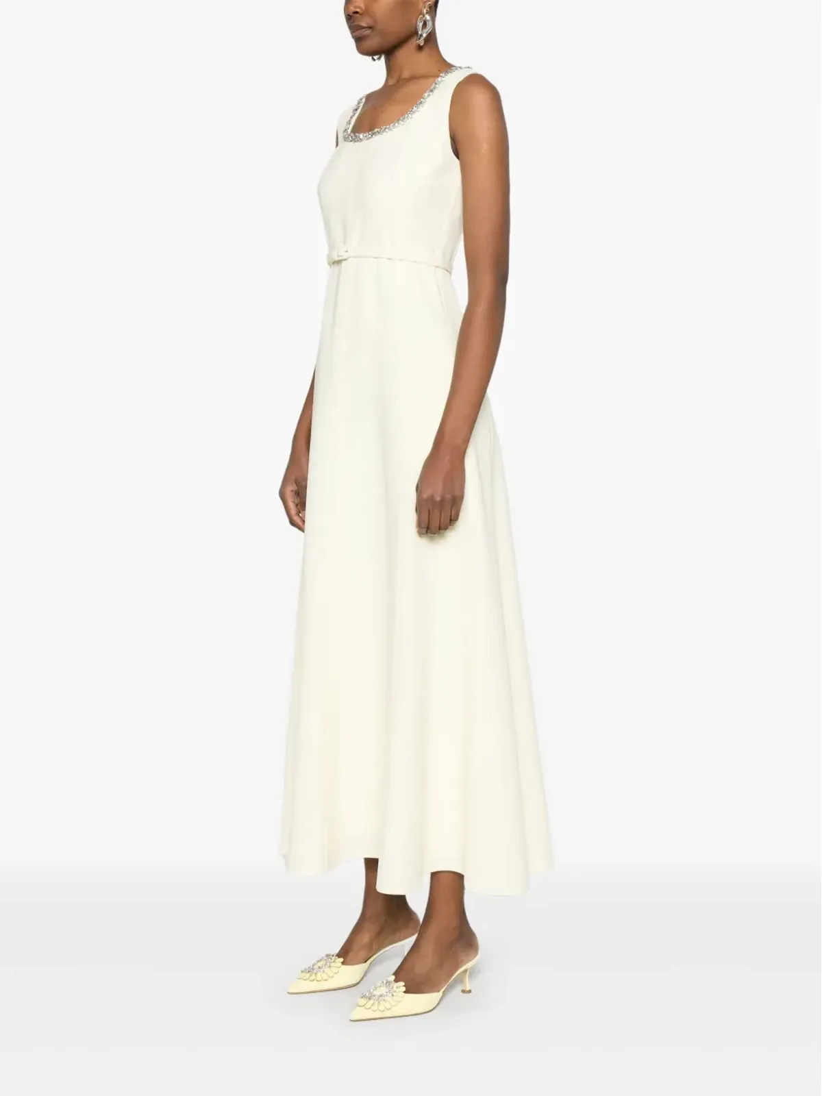 Roland Mouret エンベリッシュド キャディ マキシドレス イエロー - 画像3