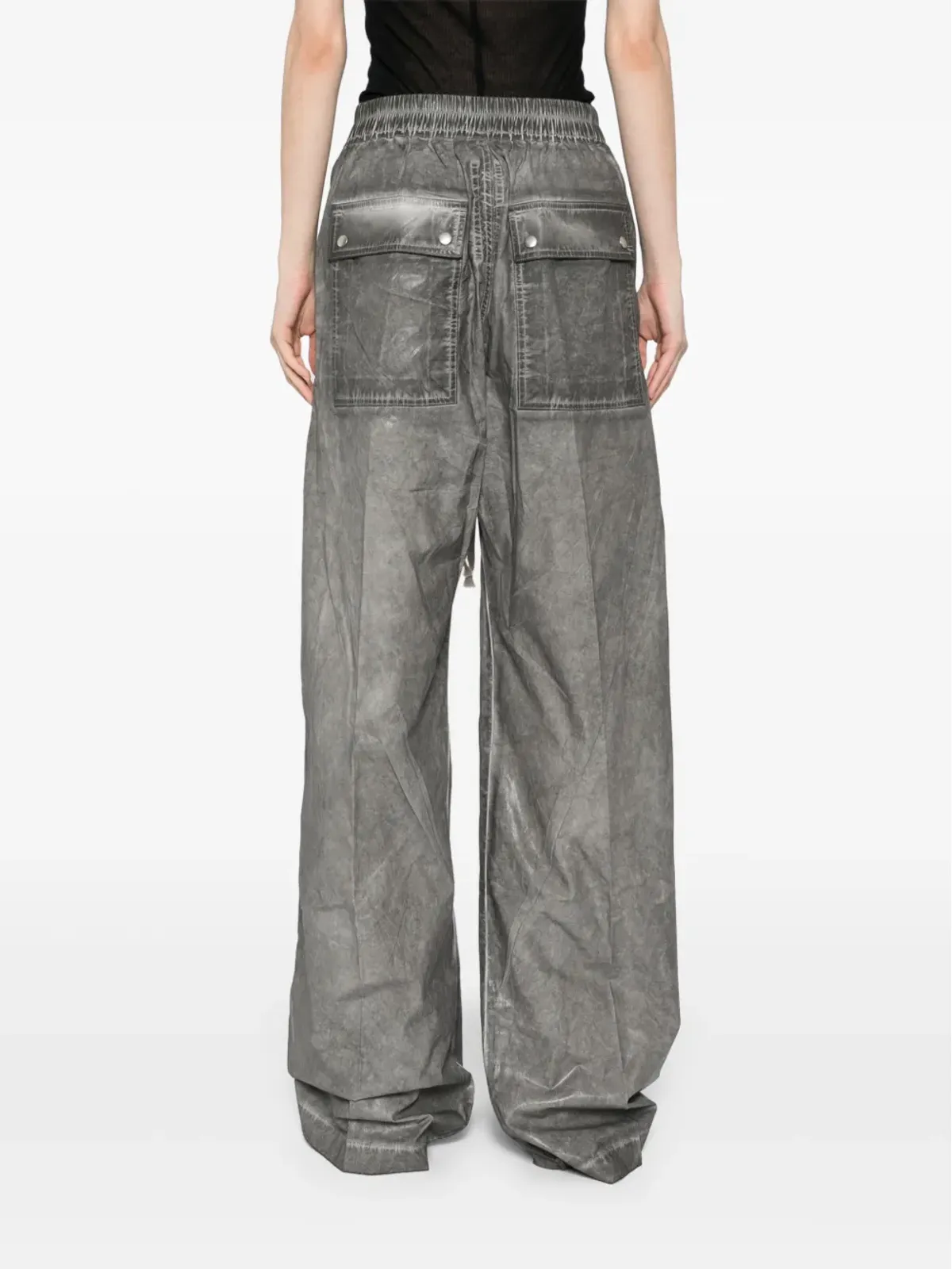 Rick Owens DRKSHDW ゲス・ベラス ワイドレッグパンツ - グレー - 画像4