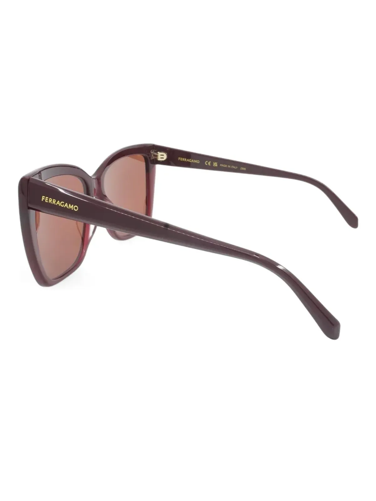 Ferragamo Eyewear バタフライフレーム サングラス - 画像3