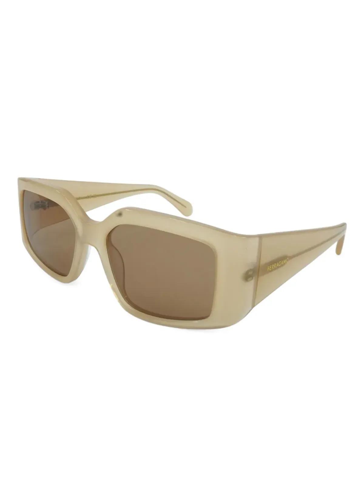 Ferragamo Eyewear レクタンギュラーフレームサングラス - 画像2