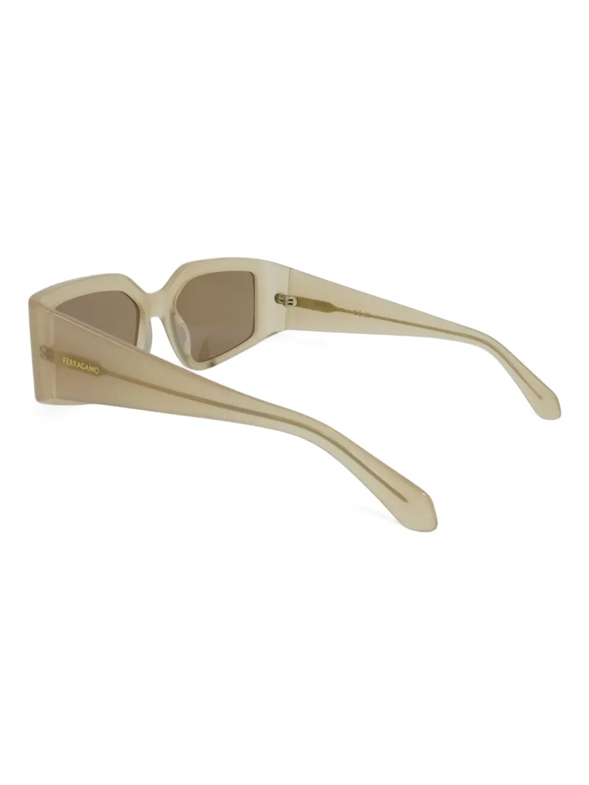 Ferragamo Eyewear レクタンギュラーフレームサングラス - 画像3