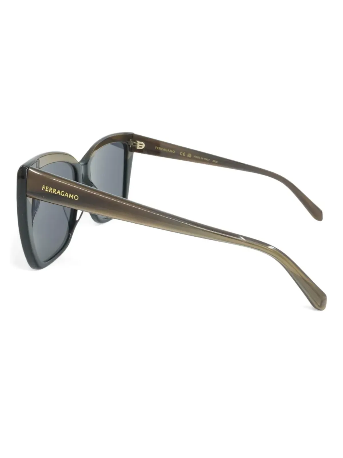 Ferragamo Eyewear オーバサイズフレーム サングラス - 画像3