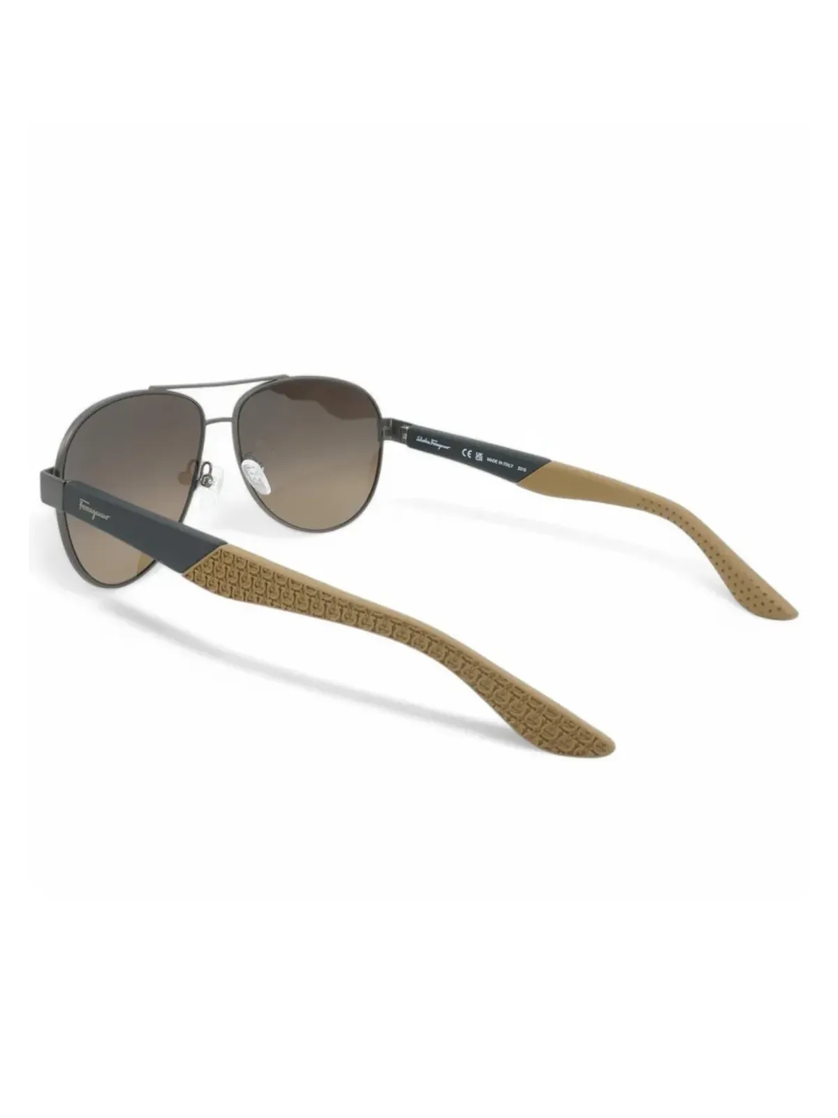 Ferragamo Eyewear パイロットフレーム サングラス（グレー） - 画像3