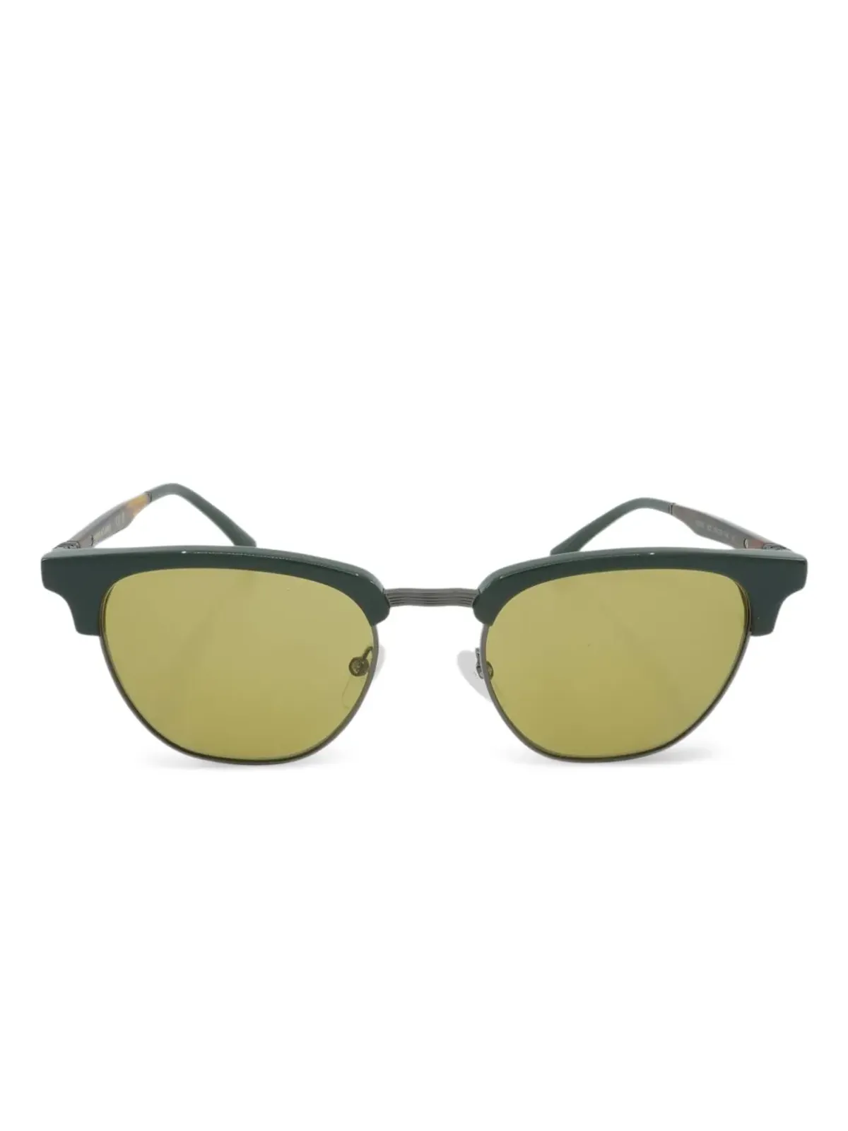 Ferragamo Eyewear クラブマスター・フレーム サングラス - グリーン - 画像1