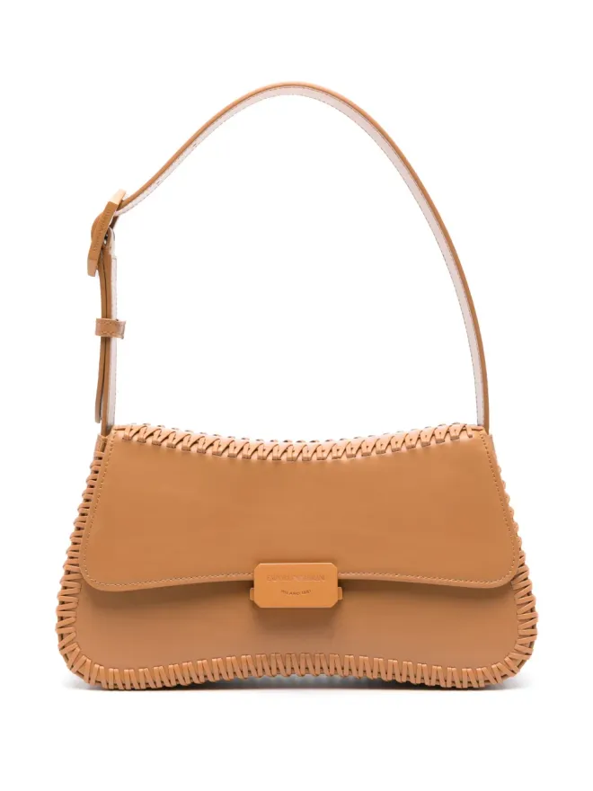 Emporio Armani Emporio Armani レザー ショルダーバッグ - ブラウンの商品画像