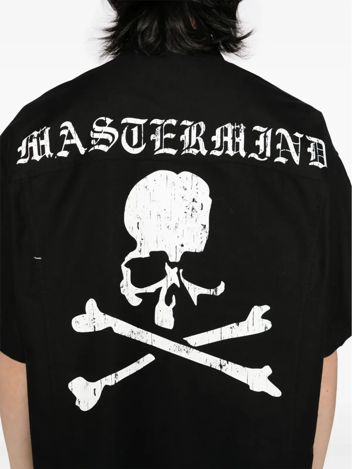 Mastermind Japan コットンシャツ ブラック - 画像5