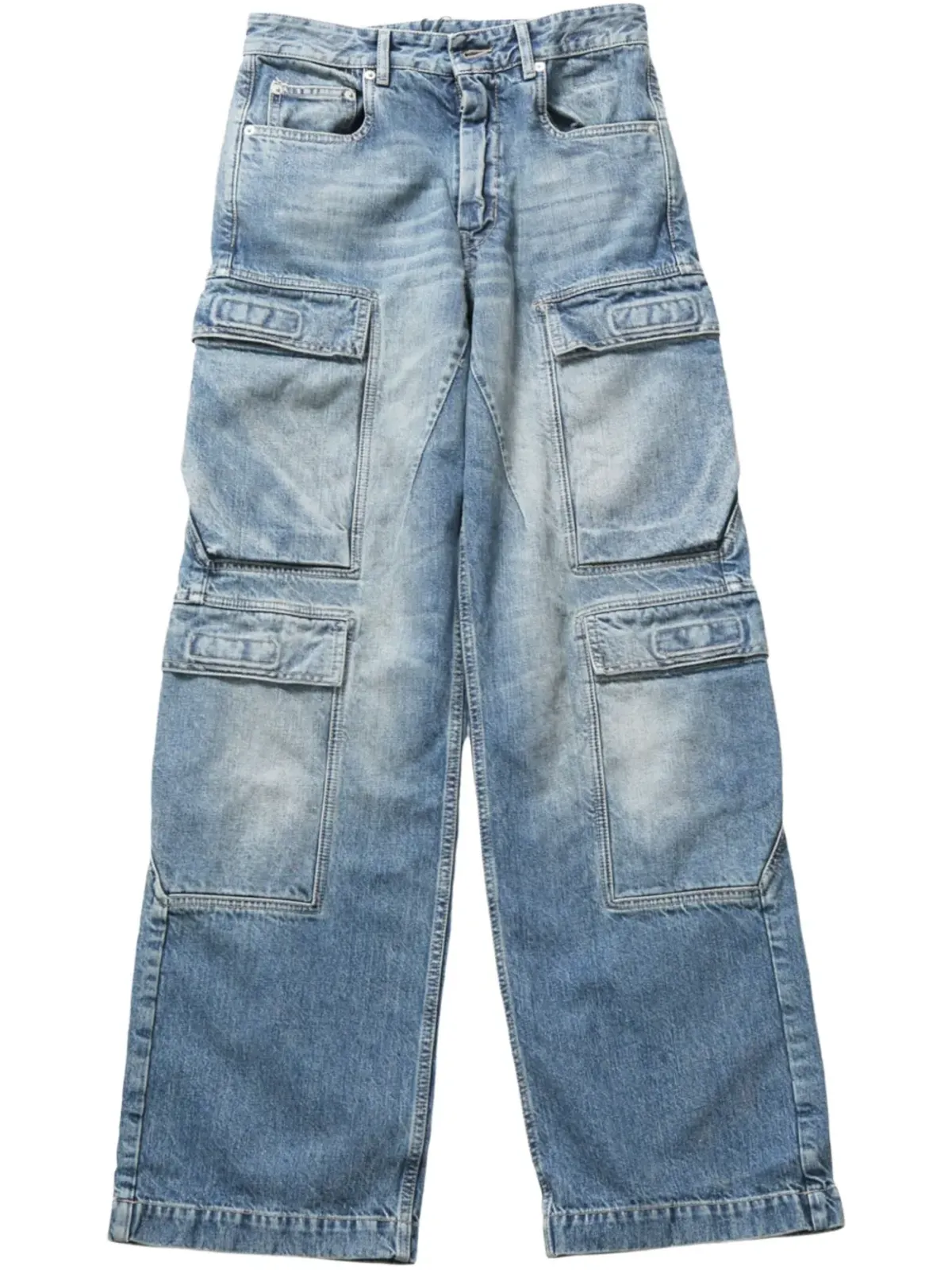 Rick Owens DRKSHDW カーゴジーンズ ブルー - 画像1