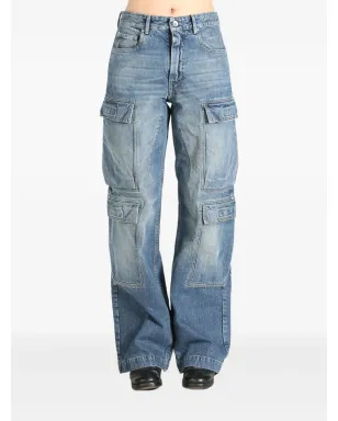 Rick Owens DRKSHDW カーゴジーンズ ブルー - サムネイル2