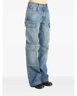 Rick Owens DRKSHDW カーゴジーンズ ブルー - サムネイル3