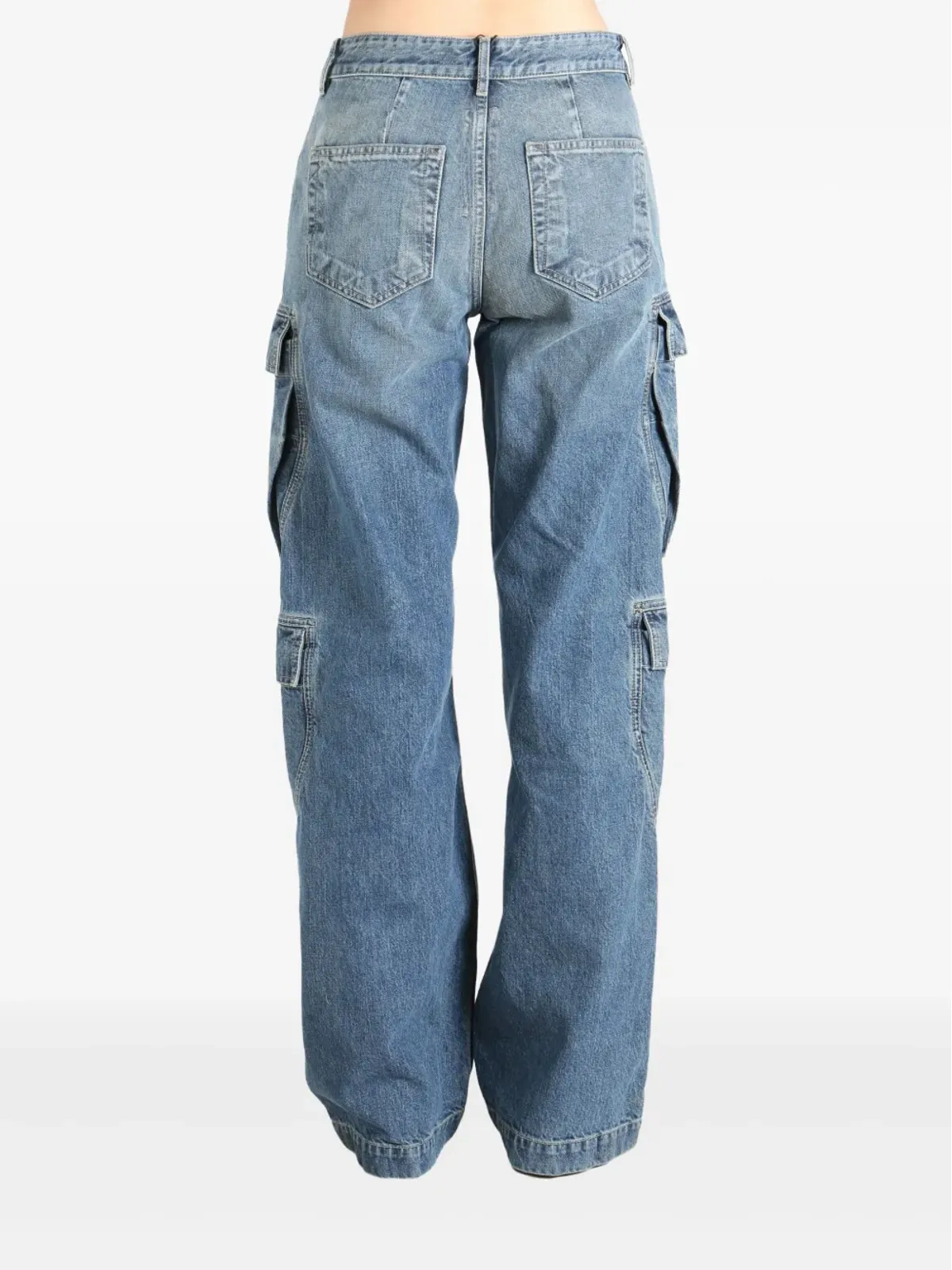 Rick Owens DRKSHDW カーゴジーンズ ブルー - 画像4