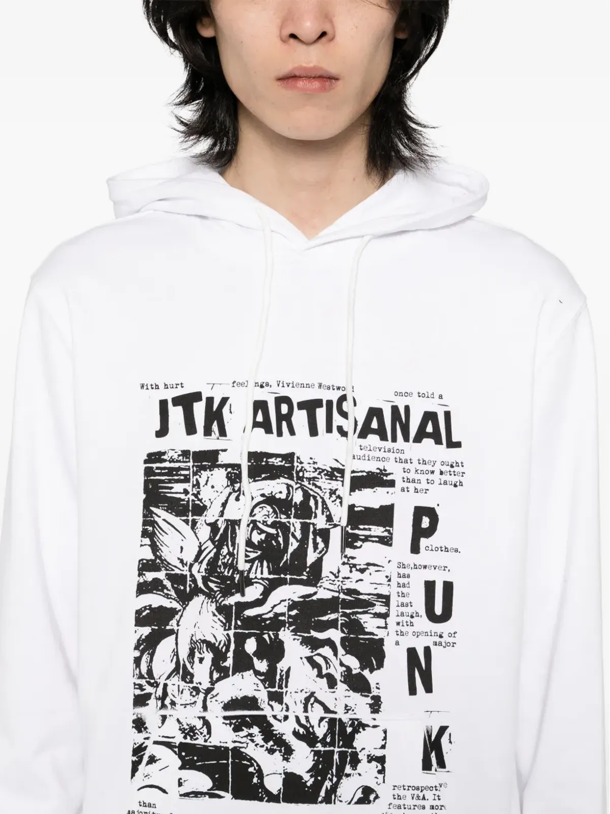 JUNTAE KIM There Was A Punk フーディ - White - 画像5