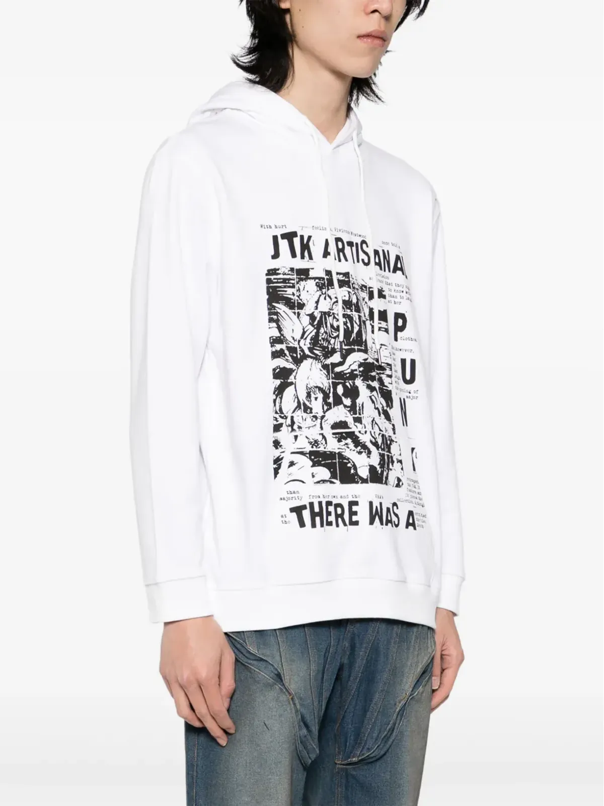 JUNTAE KIM There Was A Punk フーディ - White - 画像3