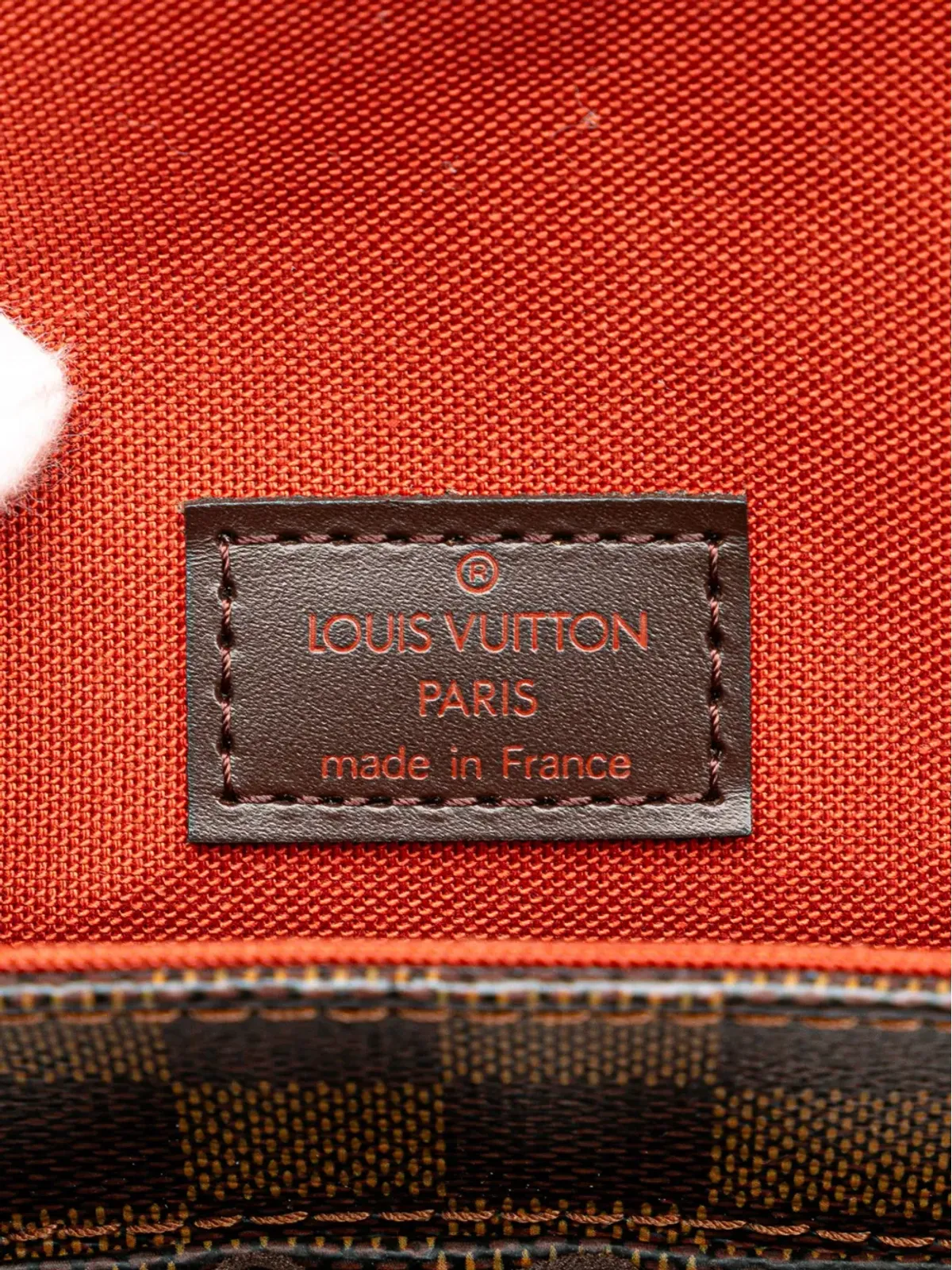 Louis Vuitton ビンテージ 2001 Damier Ebene Portobello クロスボディバッグ ブラウン - 画像5