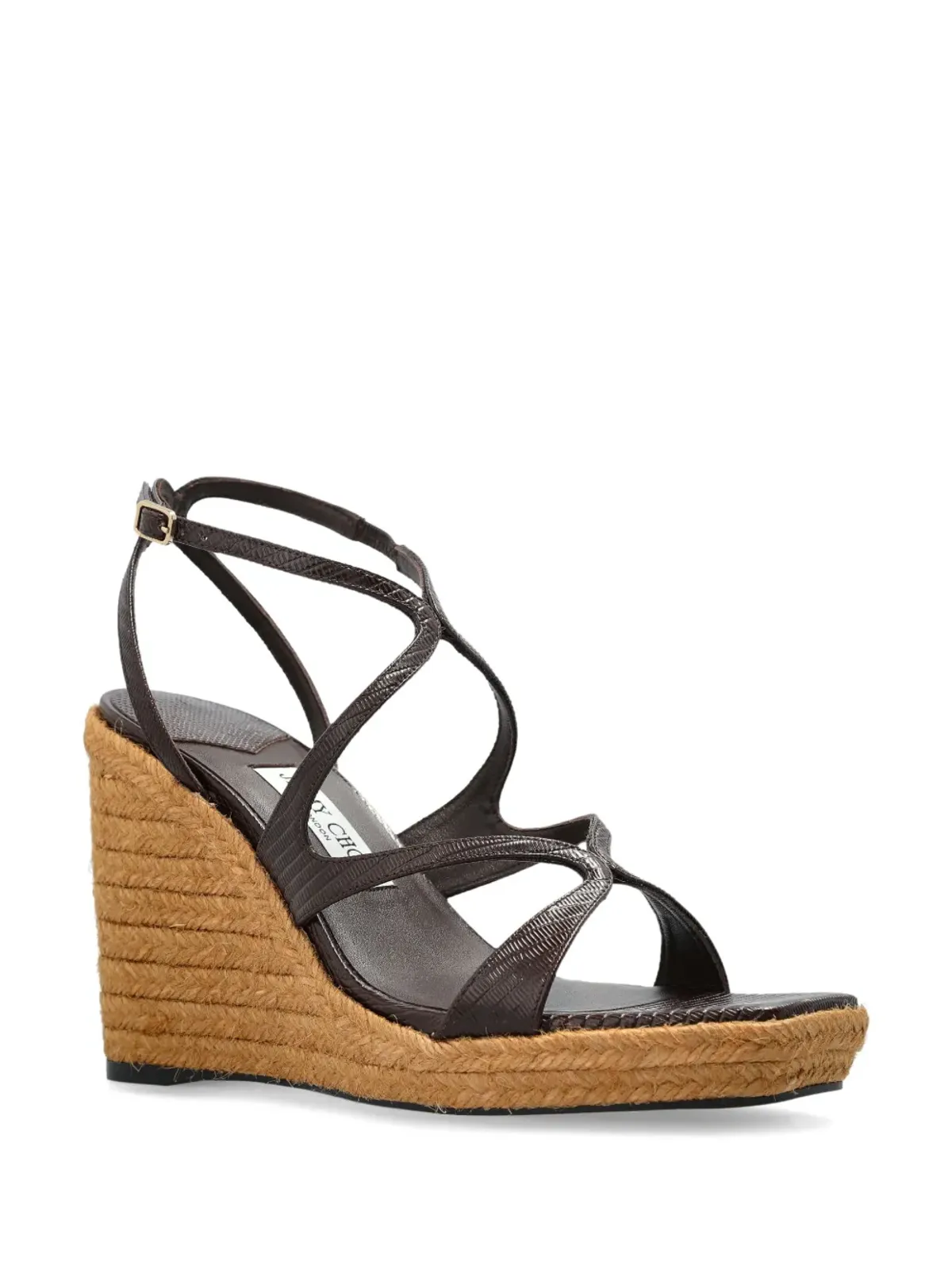 Jimmy Choo Ayla エスパドリーユ 110mm ブラウン - 画像2