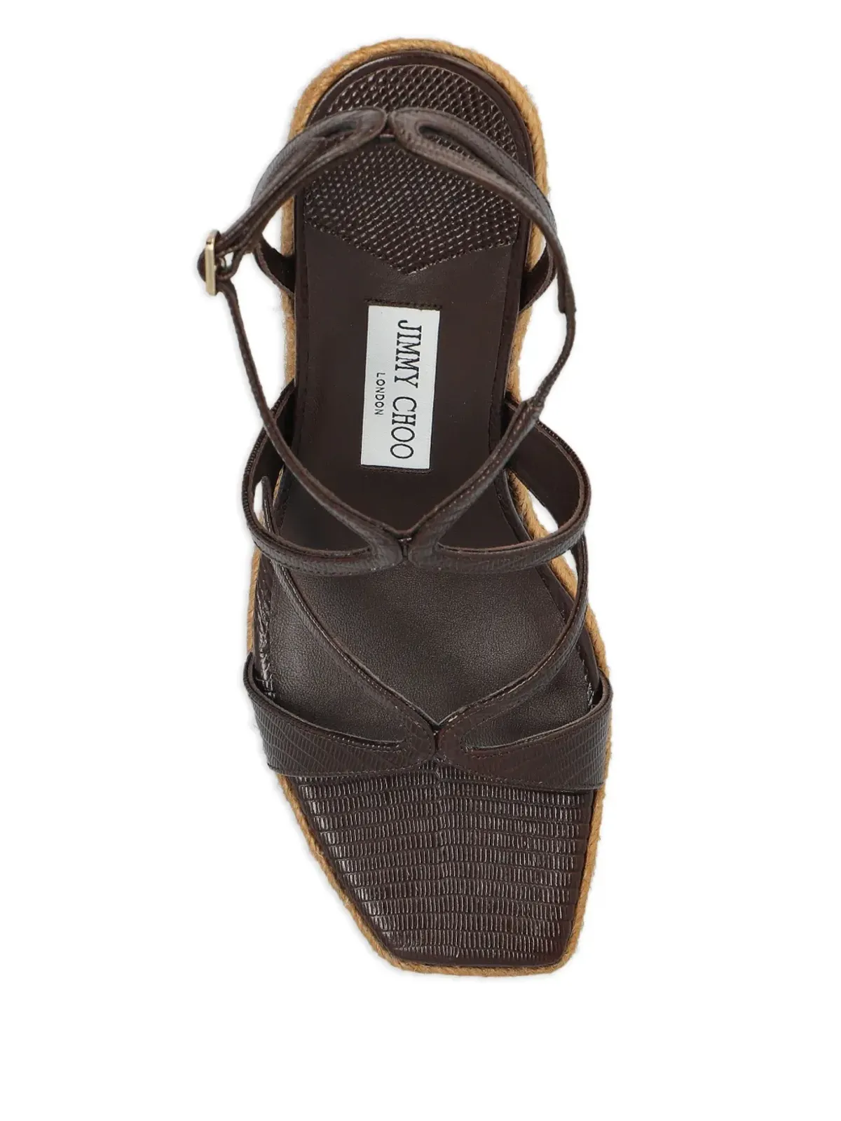 Jimmy Choo Ayla エスパドリーユ 110mm ブラウン - 画像4