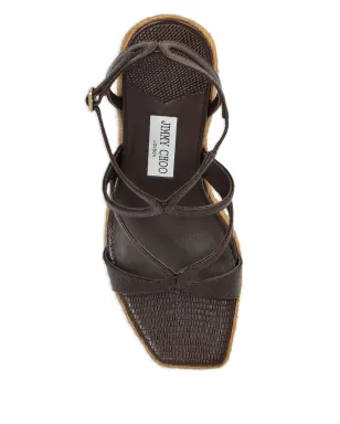 Jimmy Choo Ayla エスパドリーユ 110mm ブラウン - サムネイル4