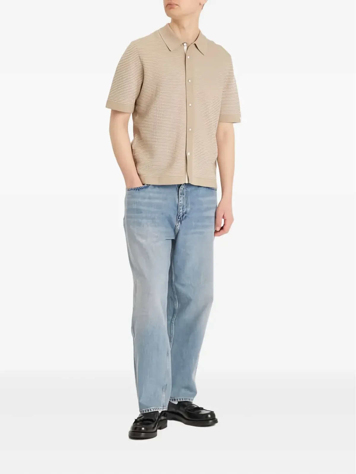 rag & bone ボタンショートスリーブシャツ - 画像2