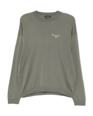Emporio Armani 刺繍ロゴ入りトップス グリーン - サムネイル1