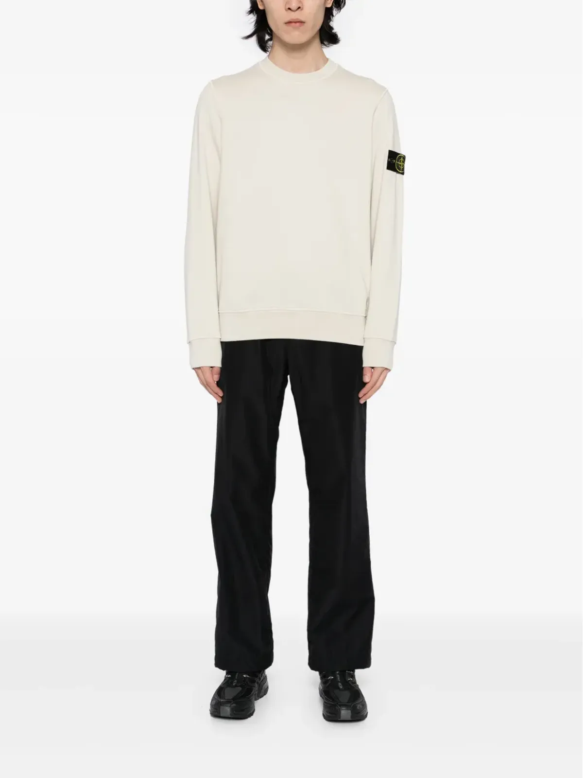 Stone Island バッジ付きスウェットシャツ - ニュートラル系 - 画像2