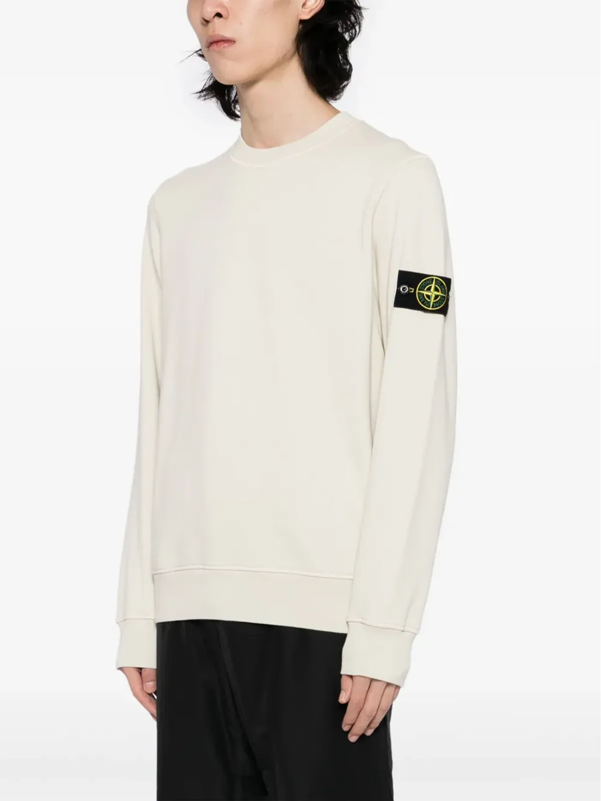 Stone Island バッジ付きスウェットシャツ - ニュートラル系 - 画像3