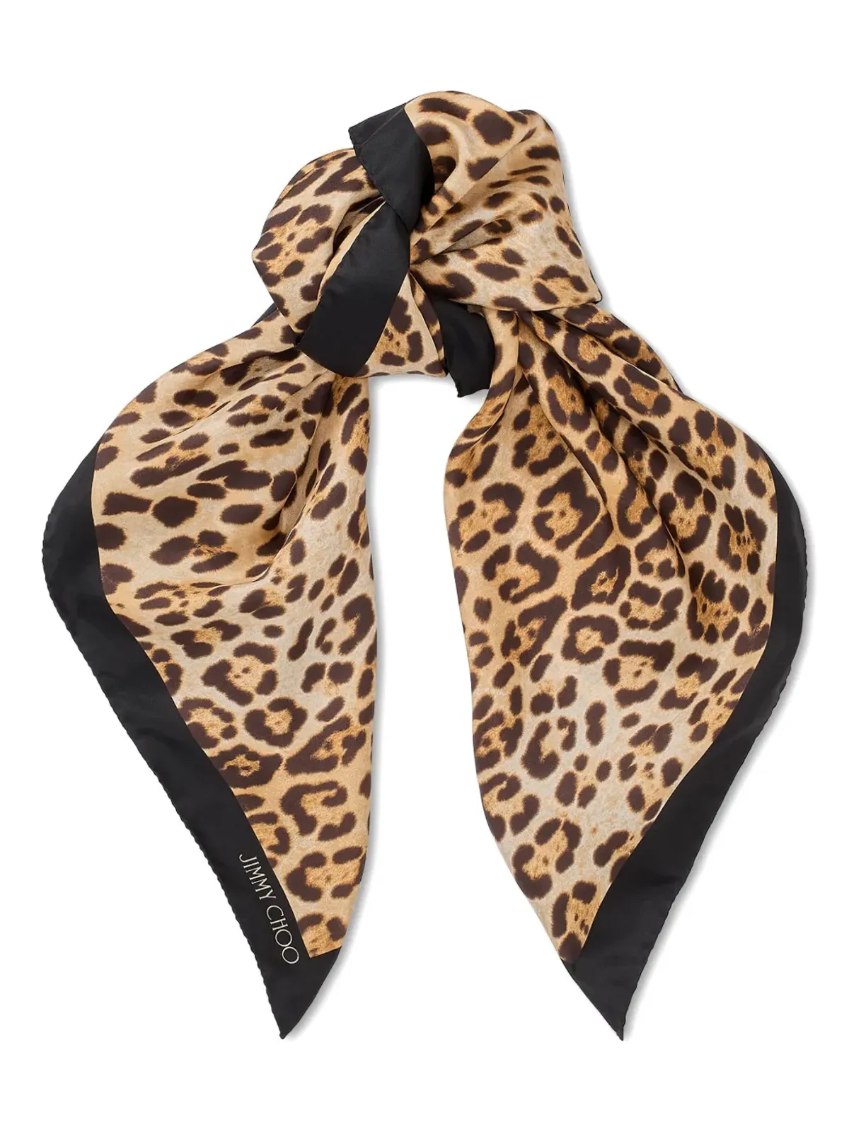 Jimmy Choo レオパード柄スカーフ - 画像3