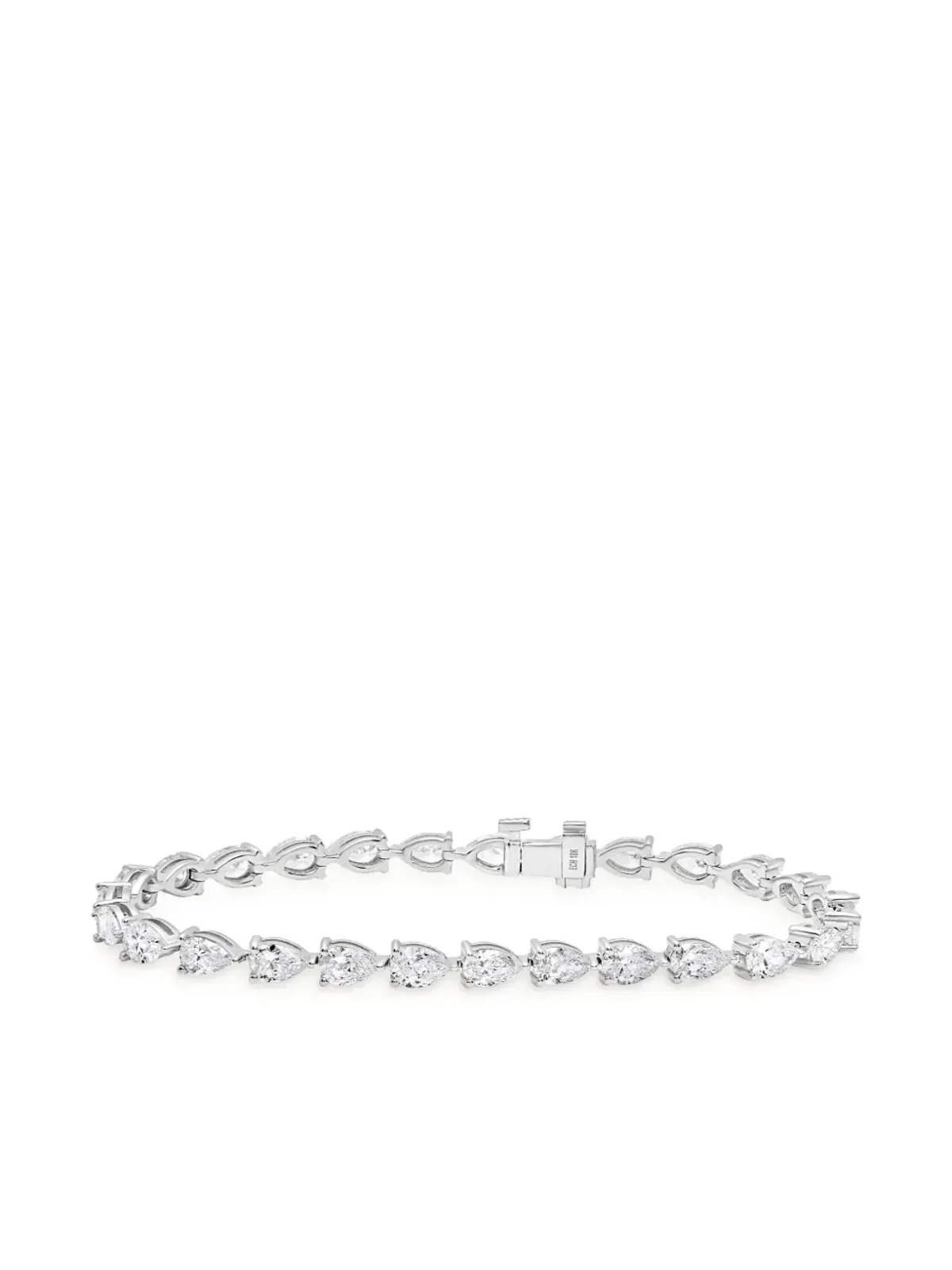 Jewels Aficionado 18Kホワイトゴールド ダイヤモンド テニスブレスレット - 画像1