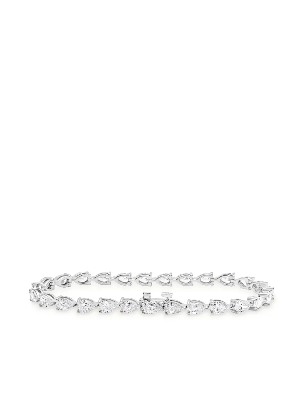 Jewels Aficionado 18Kホワイトゴールド ダイヤモンド テニスブレスレット - 画像3
