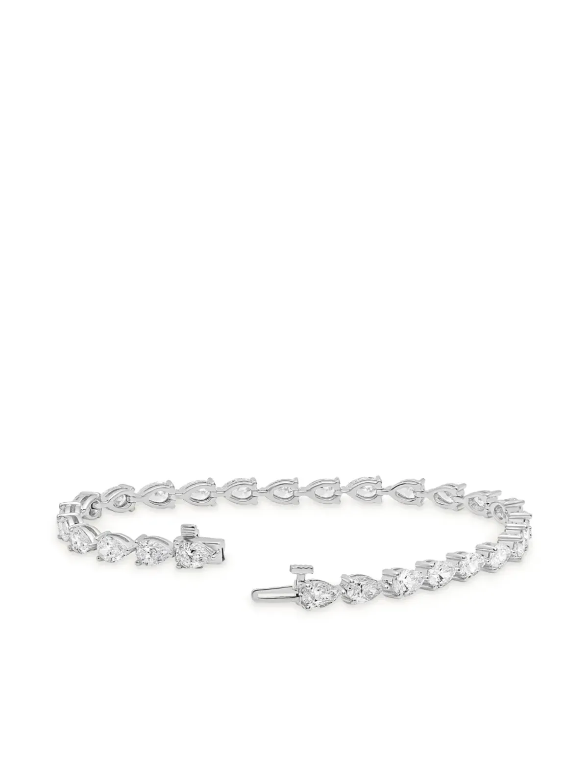 Jewels Aficionado 18Kホワイトゴールド ダイヤモンド テニスブレスレット - 画像4