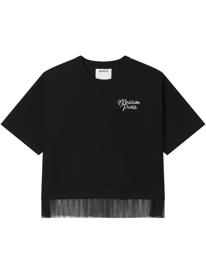 Musium Div. Musium Div. ロゴ刺繍入りTシャツの商品画像