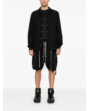Rick Owens DRKSHDW リップストップオーバーシャツ ブラック - サムネイル2
