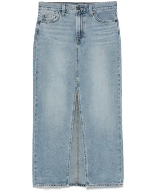Levi's アンクルコラム マキシスカート ブルー - サムネイル1