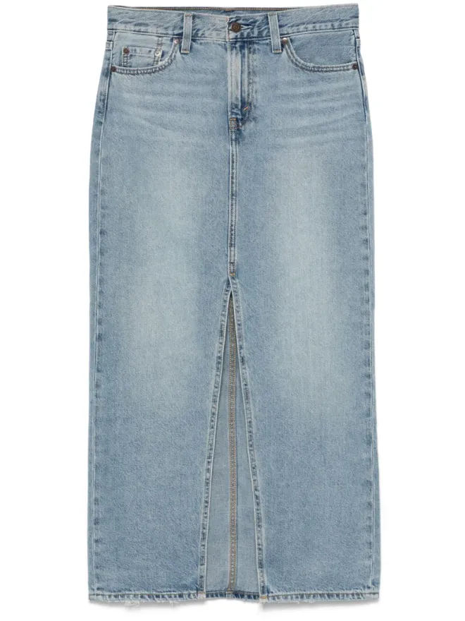 LEVI'S Levi's アンクルコラム マキシスカート ブルーの商品画像