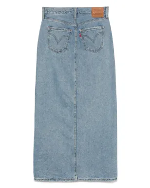 Levi's アンクルコラム マキシスカート ブルー - サムネイル2
