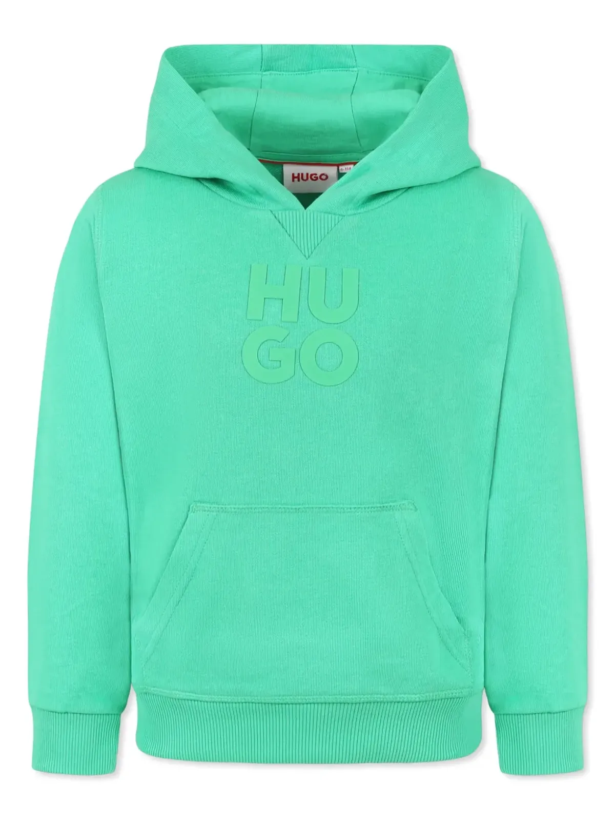 HUGO KIDS ロゴアップリケ付きフーディ - 画像1