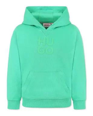 HUGO KIDS ロゴアップリケ付きフーディ - サムネイル1