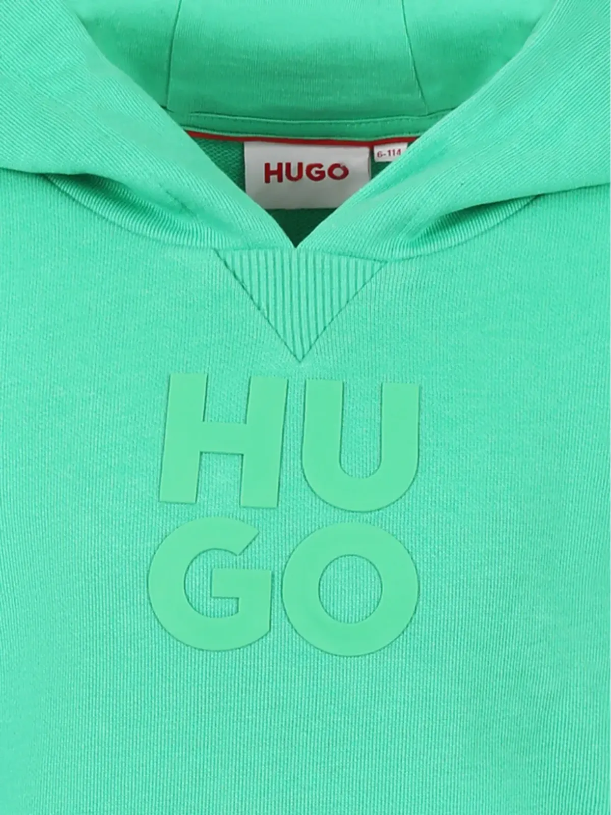 HUGO KIDS ロゴアップリケ付きフーディ - 画像3