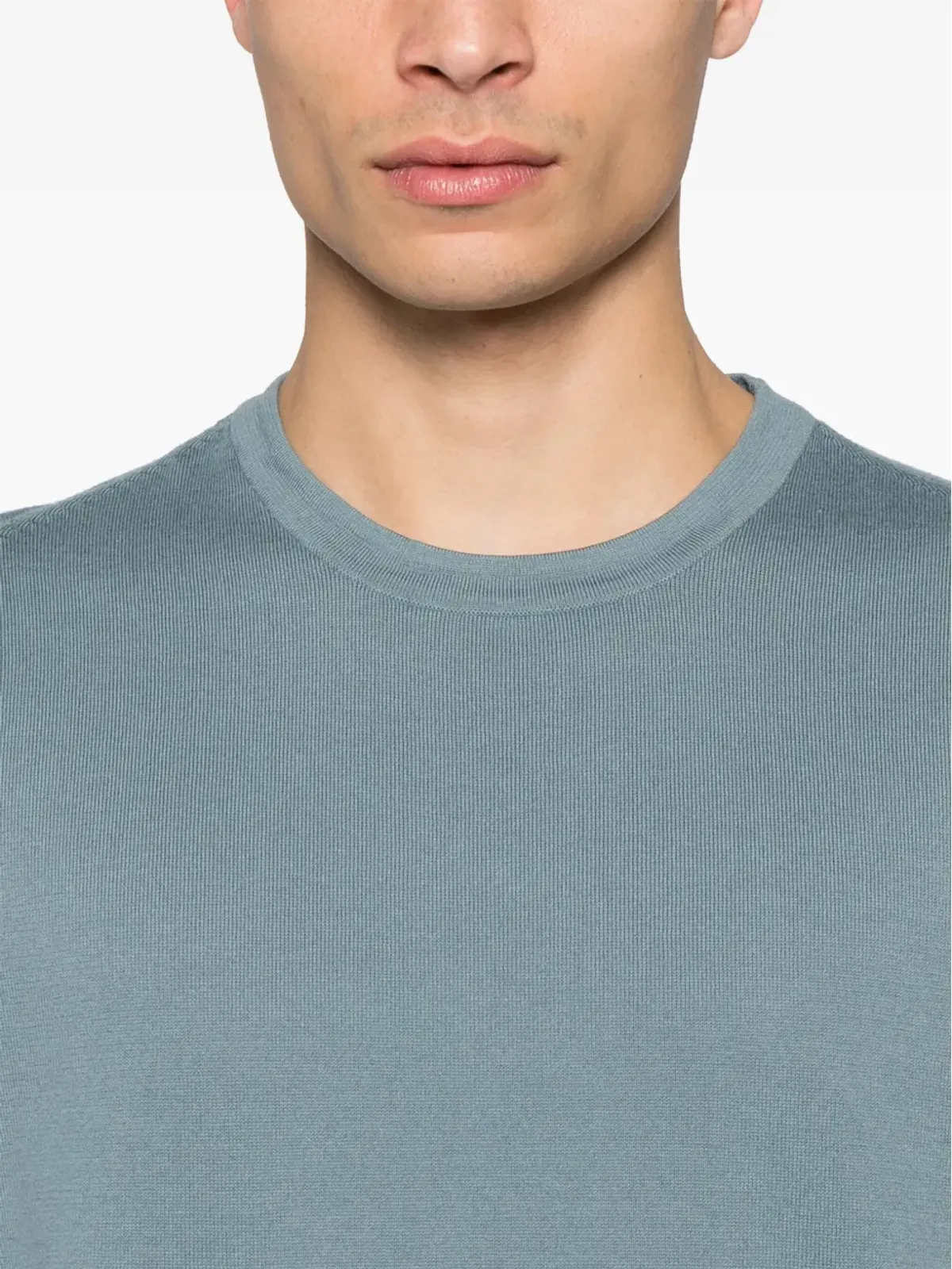 C.P. Company ファインニット Tシャツ ブルー - 画像4