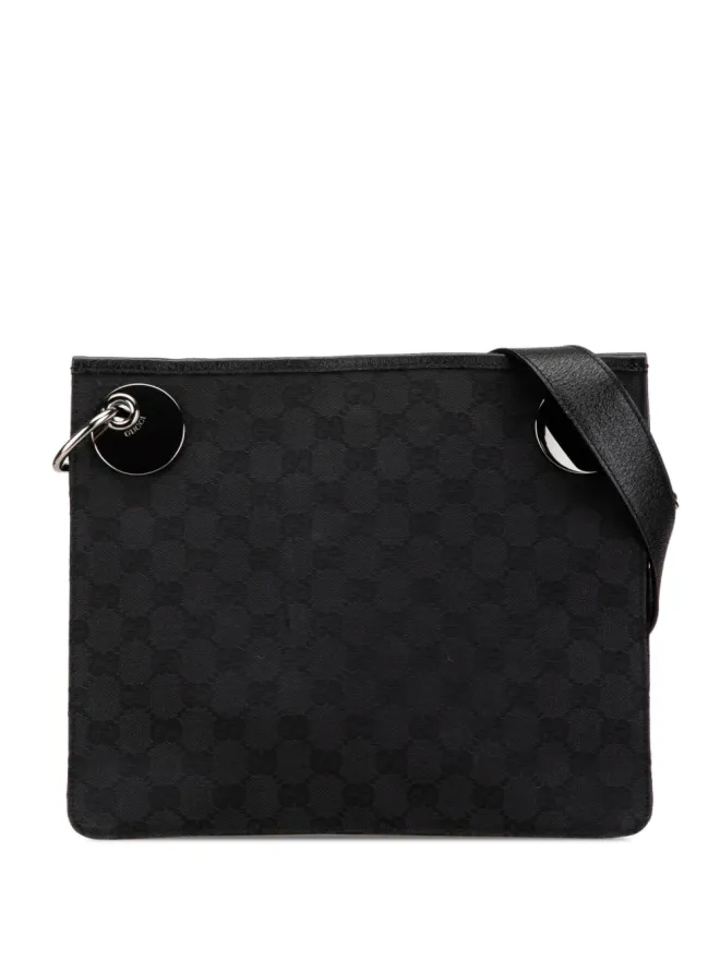Gucci Pre-Owned Gucci ビンテージ GGキャンバス エクリプス クロスボディバッグ - ブラックの商品画像