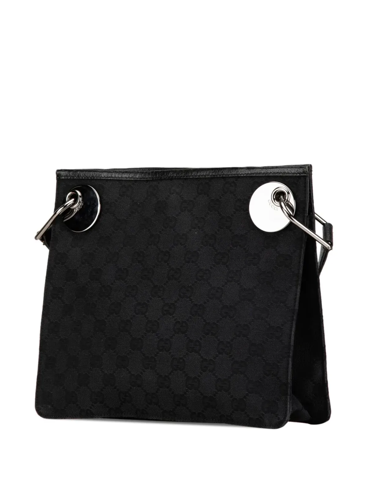 Gucci ビンテージ GGキャンバス エクリプス クロスボディバッグ - ブラック - 画像2