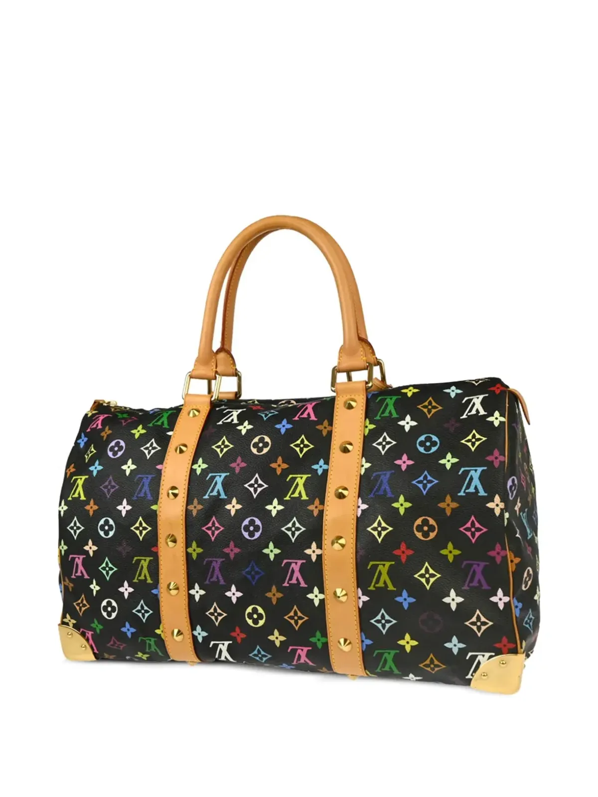 Louis Vuitton ビンテージ x Takashi Murakami 2003 Speedy 45 ハンドバッグ - 画像2