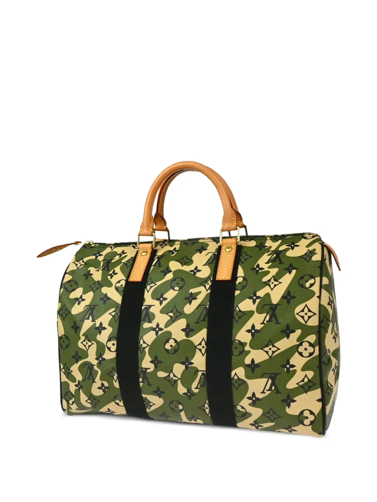 Louis Vuitton ビンテージ × Takashi Murakami 2008 Monogramouflage Speedy 35 ハンドバッグ - グリーン - 画像2