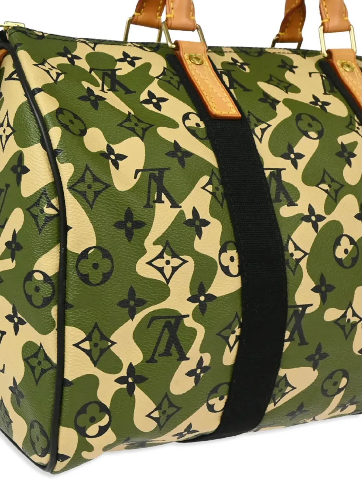 Louis Vuitton ビンテージ × Takashi Murakami 2008 Monogramouflage Speedy 35 ハンドバッグ - グリーン - 画像3